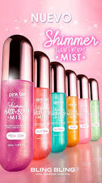 Shimmer hair + body mist